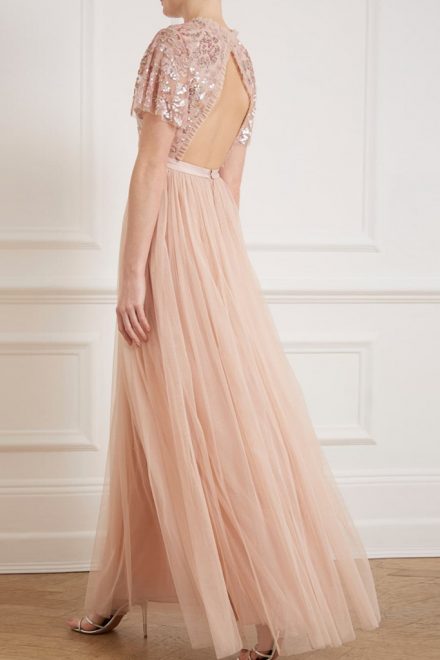 Вечірня сукня кольору рожевий кварц