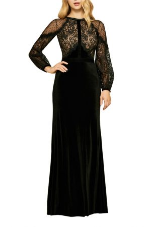 Оксамитова сукня Tullia з мереживним топом