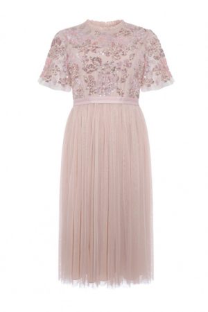 Коктейльна сукня в кольорі рожевий кварц