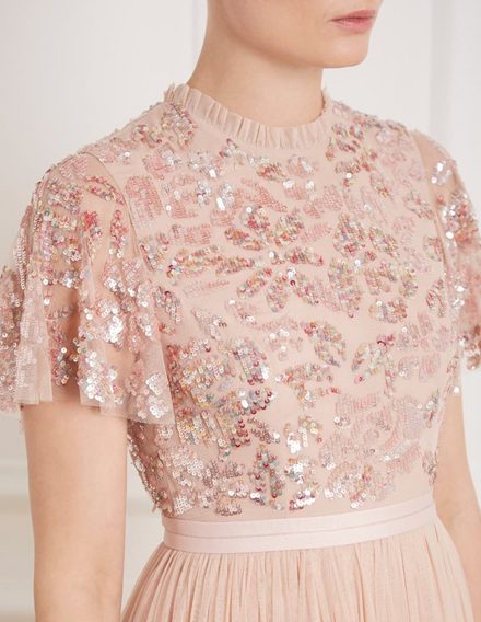 Коктейльна сукня в кольорі рожевий кварц