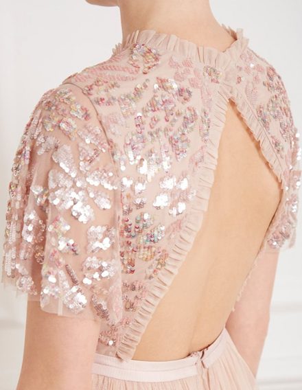 Коктейльна сукня в кольорі рожевий кварц