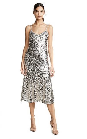 Сяюча сукня на тонких бретелях