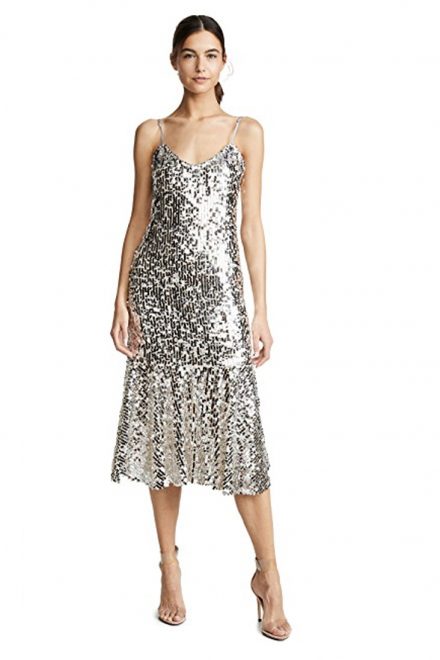 Сяюча сукня на тонких бретелях