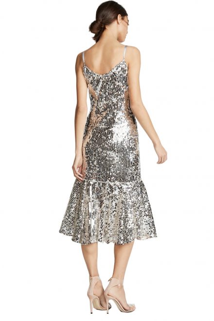 Сяюча сукня на тонких бретелях