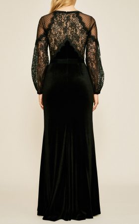 Оксамитова сукня Tullia з мереживним топом