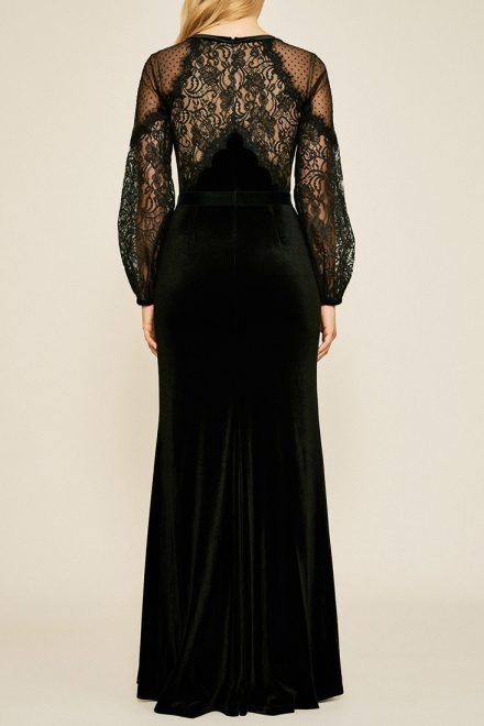 Оксамитова сукня Tullia з мереживним топом