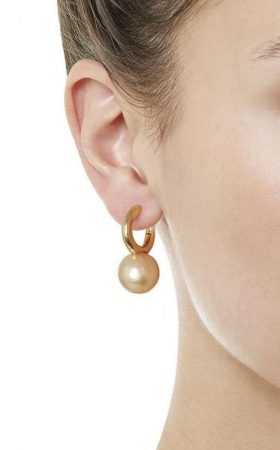 Сережки з перлинами кольору слонової кістки