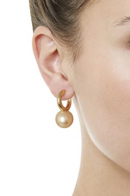 Сережки з перлинами кольору слонової кістки