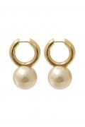 Сережки з перлинами кольору слонової кістки