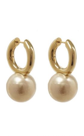 Сережки з перлинами кольору слонової кістки