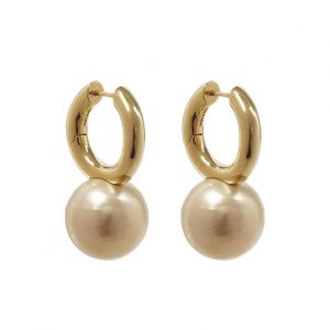 Сережки з перлинами кольору слонової кістки