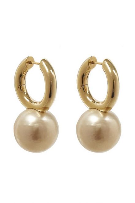 Сережки з перлинами кольору слонової кістки