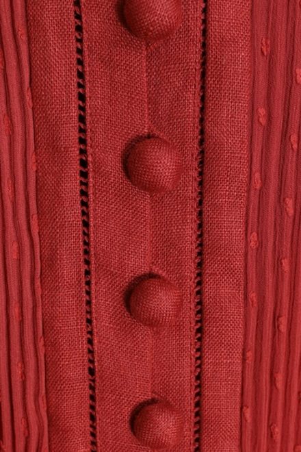 Плісирована сукня Espionage відтінку стиглого граната