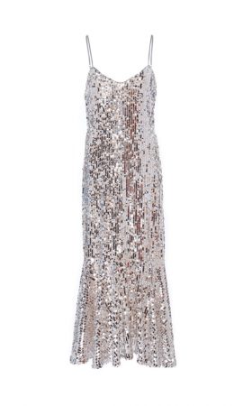 Сяюча сукня на тонких бретелях