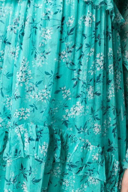 Шовкова асиметрична сукня Moncur у відтінку бірюзи