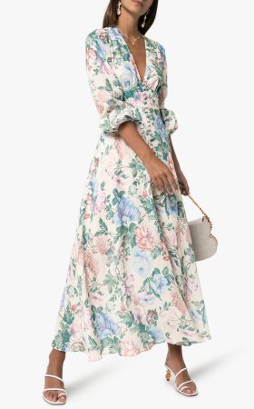 Сукня з талією ампір і флористичним принтом