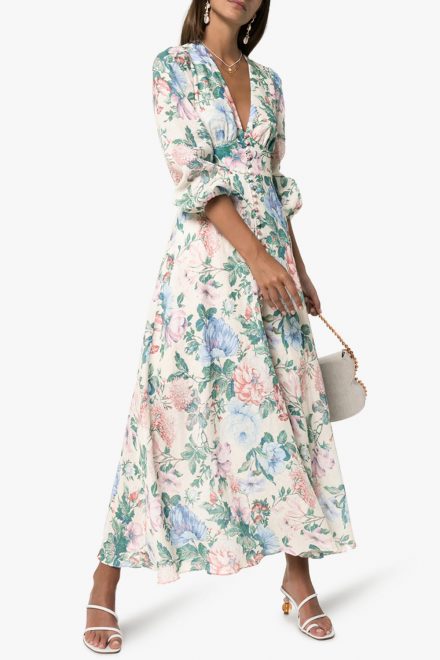 Сукня з талією ампір і флористичним принтом