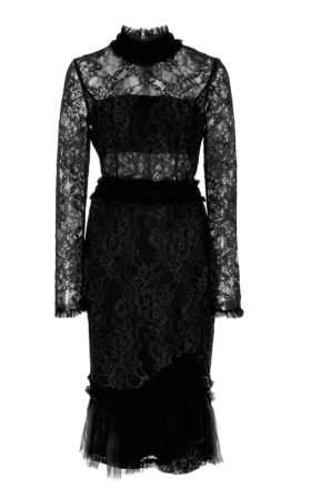 Чорна мереживна сукня Anabella