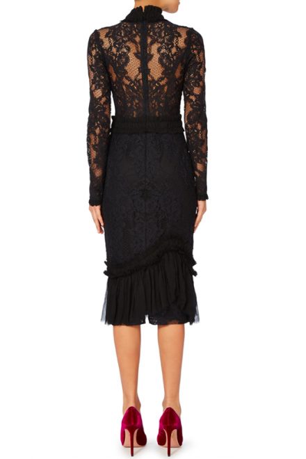 Чорна мереживна сукня Anabella