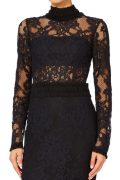 Чорна мереживна сукня Anabella