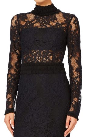 Чорна мереживна сукня Anabella