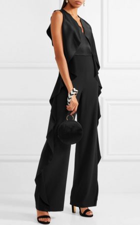 Чорний вечірній комбінезон Sarandon