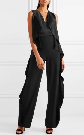 Чорний вечірній комбінезон Sarandon