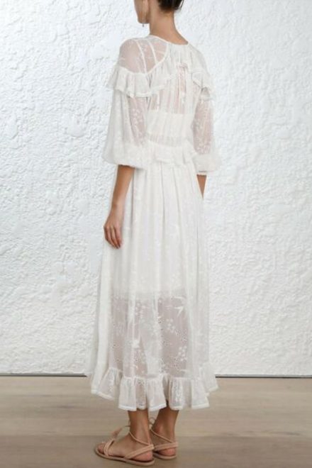 Біла шовкова сукня Lovelorn