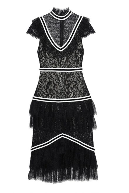 Чорна мереживна сукня Annetta
