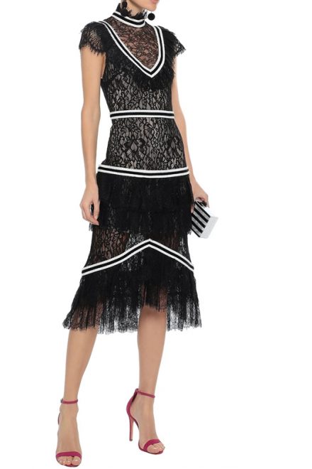 Чорна мереживна сукня Annetta