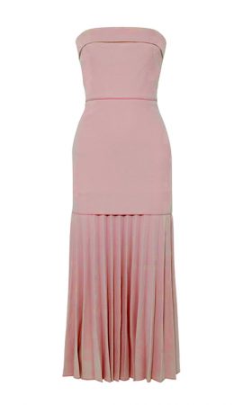 Міді сукня зі спідницею плісе