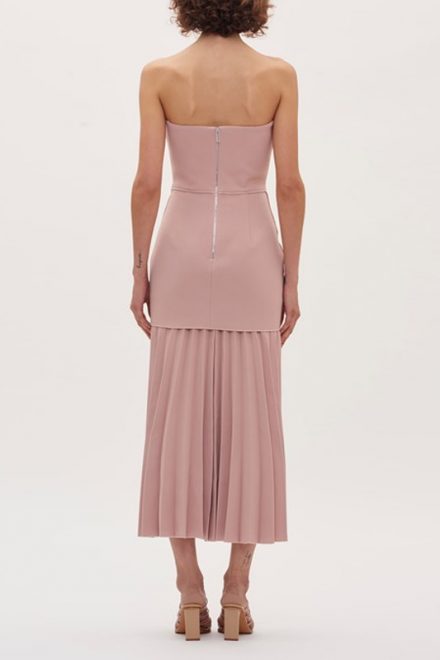 Міді сукня зі спідницею плісе