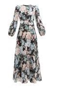 Лляна сукня з крупним флористичним принтом Allia