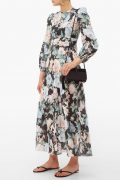Лляна сукня з крупним флористичним принтом Allia