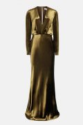 Оксамитова оливкова сукня Klara
