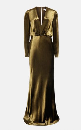 Оксамитова оливкова сукня Klara