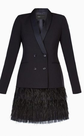 Сукня-жакет Delphina зі спідницею із пір'я