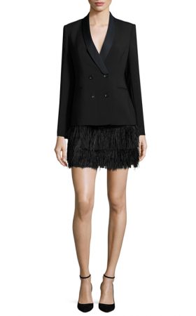 Сукня-жакет Delphina зі спідницею із пір'я