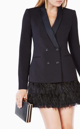 Сукня-жакет Delphina зі спідницею із пір'я