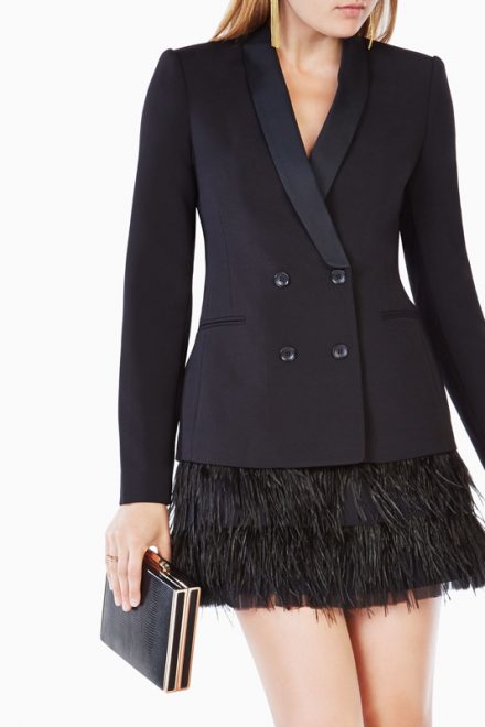 Сукня-жакет Delphina зі спідницею із пір'я