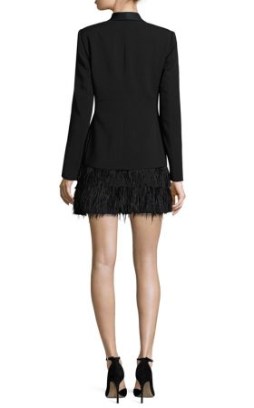 Сукня-жакет Delphina зі спідницею із пір'я