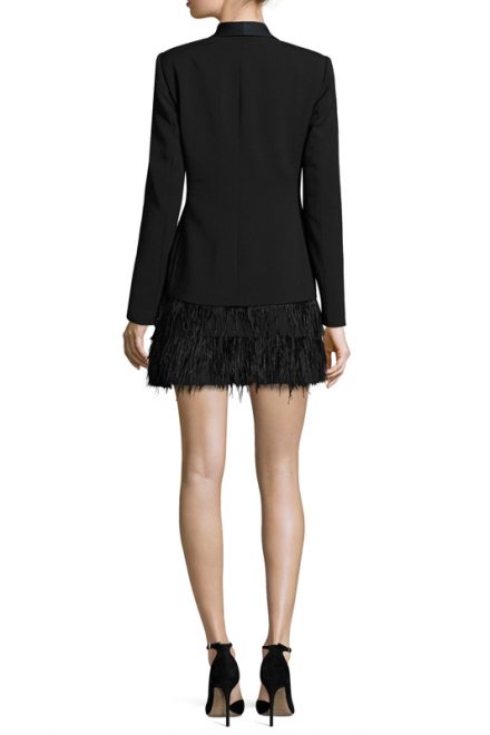 Сукня-жакет Delphina зі спідницею із пір'я