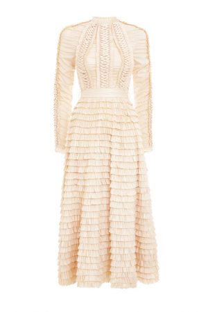 Подіумна сукня Espionage в пудровому відтінку