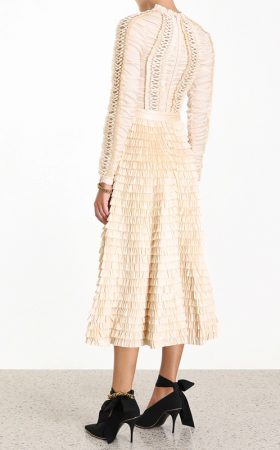 Подіумна сукня Espionage в пудровому відтінку