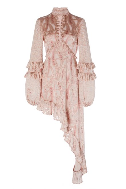 Асиметрична сукня Liora в золотисто-пудрових тонах