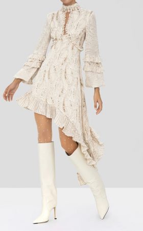 Асиметрична сукня Liora з принтом Пейслі