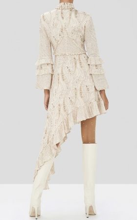 Асиметрична сукня Liora з принтом Пейслі