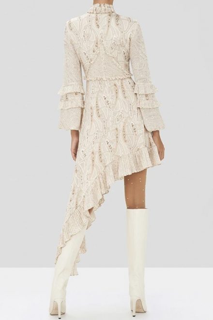 Асиметрична сукня Liora з принтом Пейслі