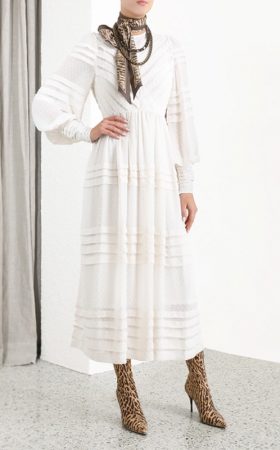 Міді-сукня кольору перлини