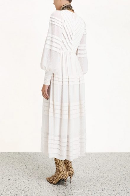 Міді-сукня кольору перлини